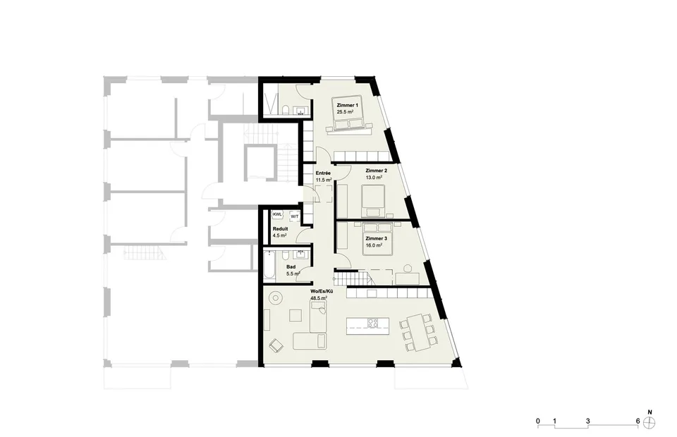 4.5 Zi. Neubau-Attika mit Dachterrasse 4.B – Foto 8 von 12