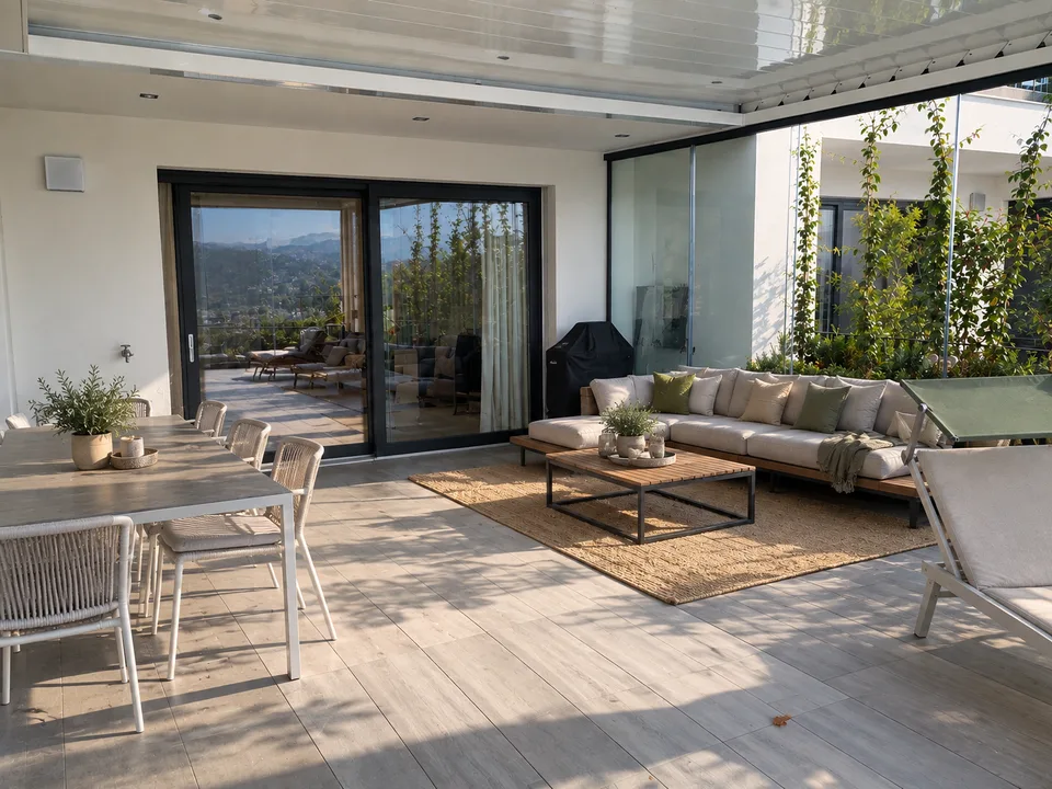 3,5 Lokale MINERGIE-P® mit großer Pergola – Lugaggia – Foto 3 von 13