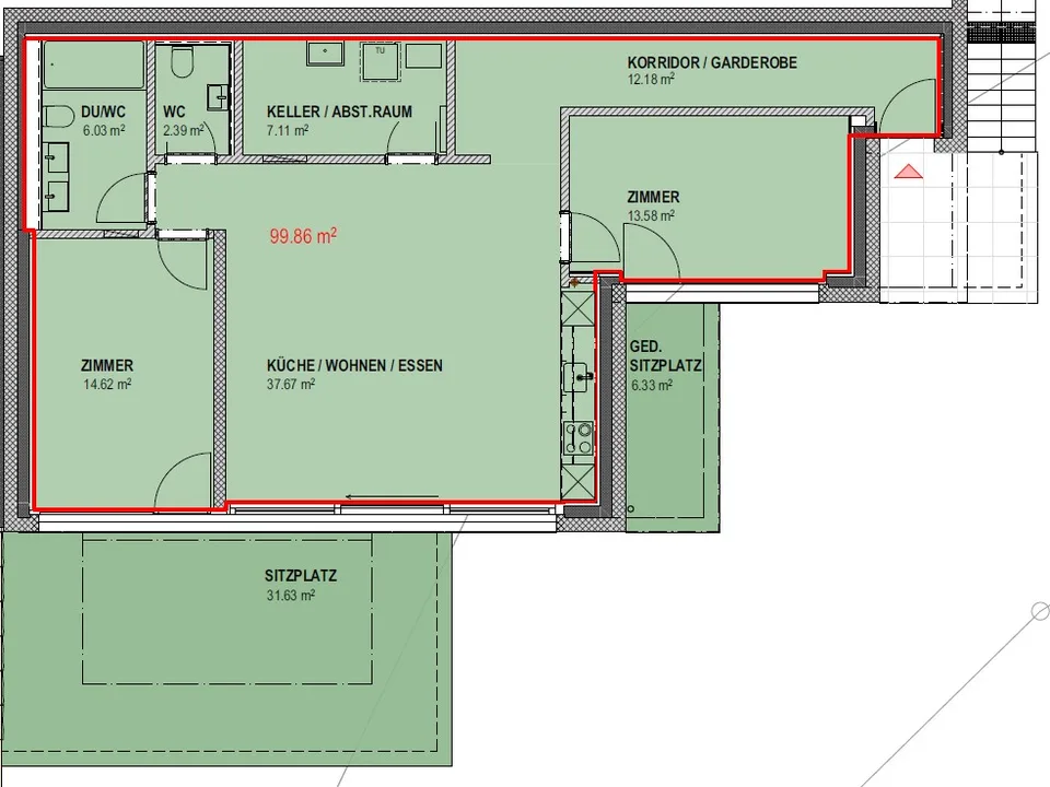 Idyllic garden apartment - optimal public transport connection – photo 11 of 11
