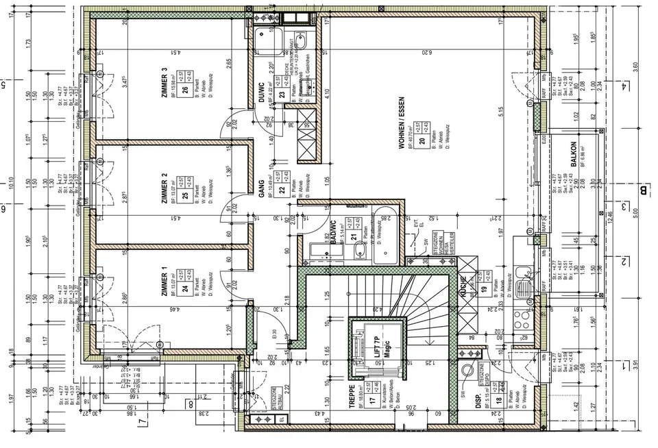 Zu vermieten 4 1/2 Zimmer Wohnung 1. Etage – Foto 23 von 23