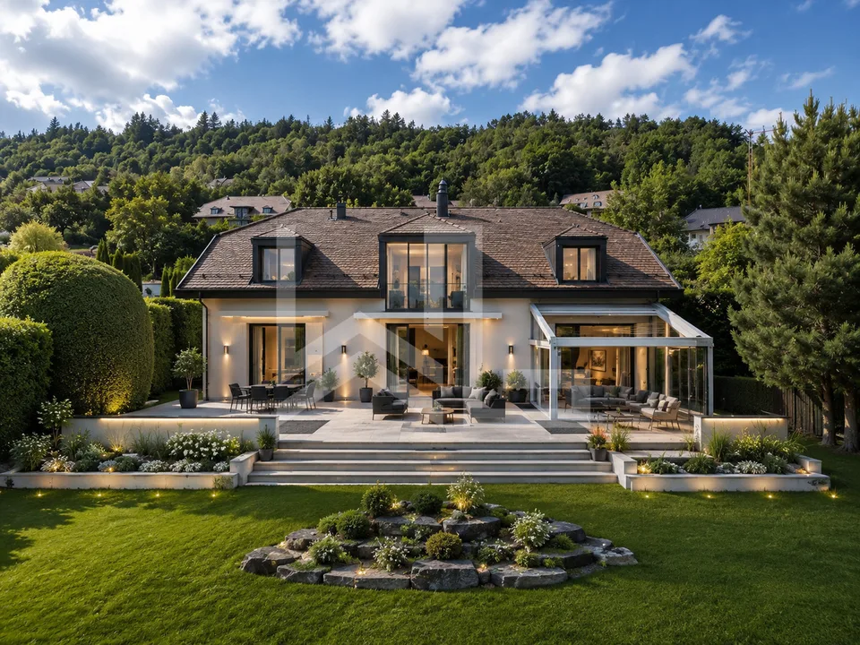 Villa avec vue imprenable sur la Côte, le Lac et les Alpes – Foto 3 von 12