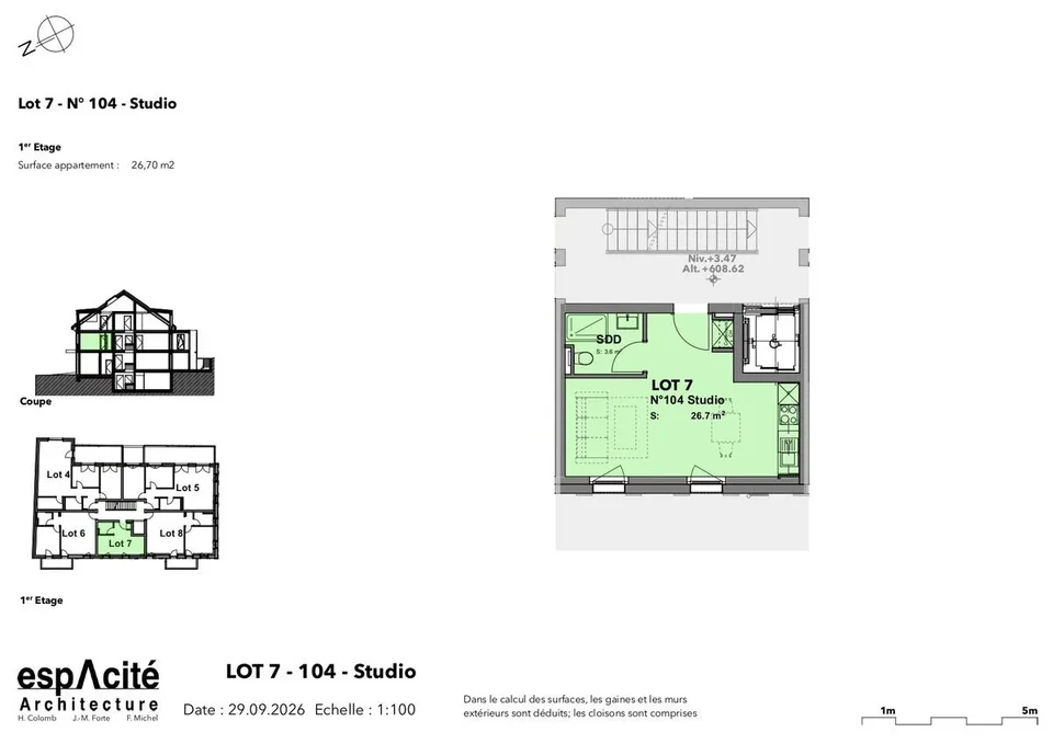 Lot n7 - Uno studio nuovo nel cuore di Cheseaux-sur-Lausanne – foto 6 di 12