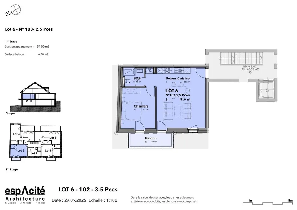 Lot n6 - Neues Apartment mit 2,5 Zimmern im Herzen von Cheseaux-sur-Lausanne – Foto 6 von 12