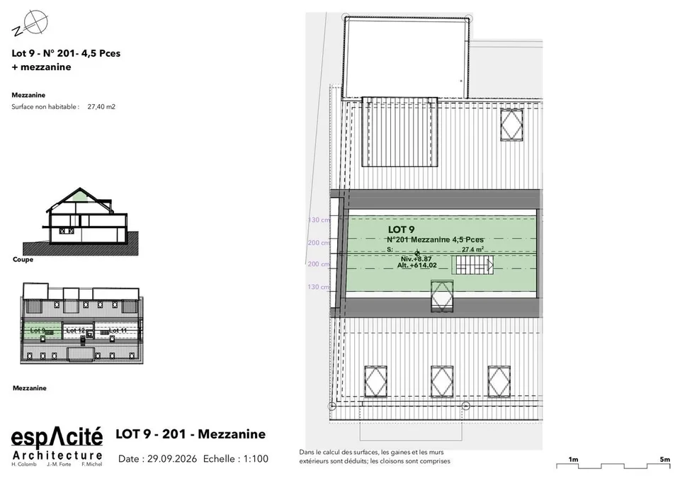 Lot n°9 - Appartement neuf de 4.5p + mezzanine au coeur de Cheseaux-sur-Lausanne – photo 7 sur 14
