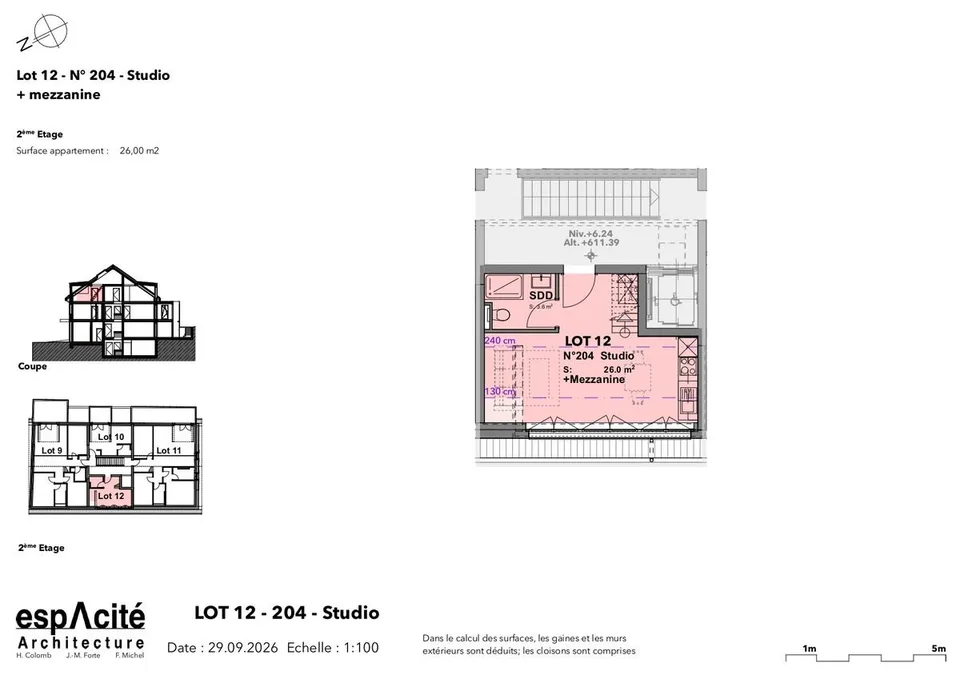 Lot n12 - Studio nuovo + mezzanino nel cuore di Cheseaux-sur-Lausanne – foto 6 di 14