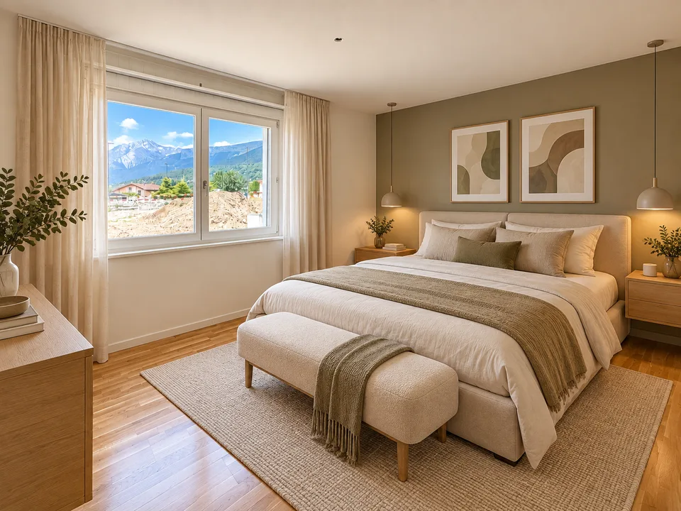 Charmantes 4,5-Zimmer-Wohnung mit Bergblick in Grimisuat – Foto 10 von 13