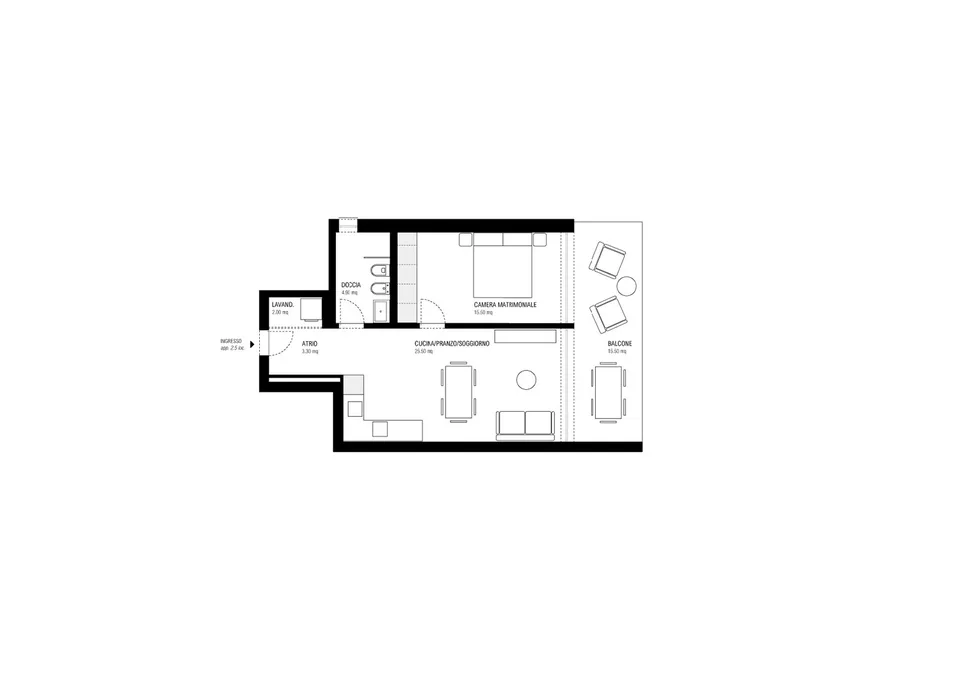 Neueste 2.5-Zimmer-Wohnung mit großer Terrasse – Foto 6 von 6