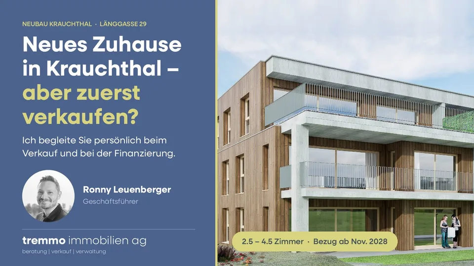 W4: 3.5-Zimmer-Neubauwohnung mit grosszügigem Balkon – Foto 6 von 6