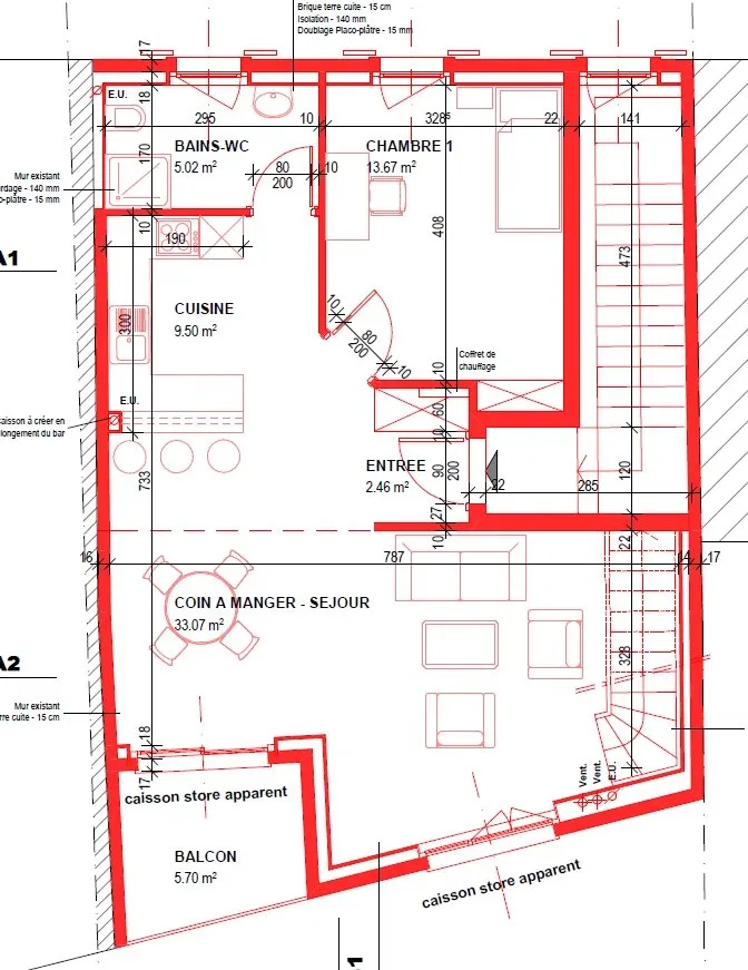 Appartement de 3,5 pièces en duplex au 4ème étage avec balcon et vue sur jardin et montagnes. – photo 8 sur 10