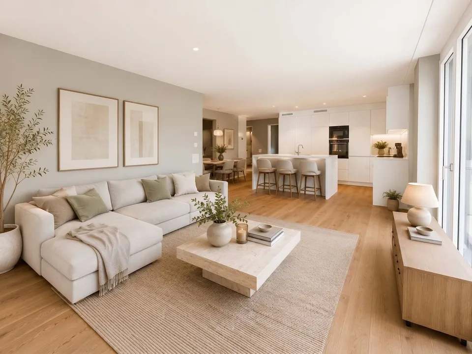Traumhafte 3.5 Zimmer-Wohnung im ersten Stock mit Aussicht – photo 2 sur 7
