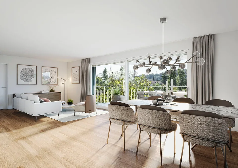 Natürlich schön wohnen - moderne 3.5-Zimmer-Neubauwohnung – Foto 2 von 3