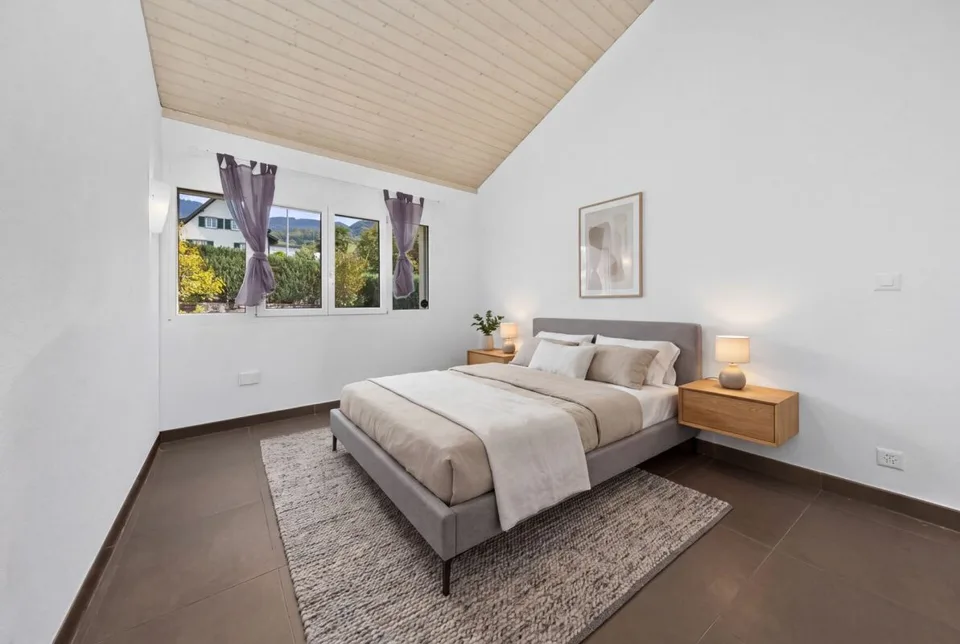 Villa indipendente di 7.5 stanze con vista eccezionale sul lago e sulle montagne – foto 12 di 14