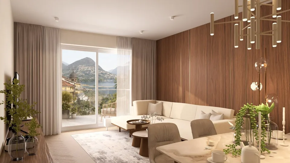Wohnung mit 2.5 Zimmern und Seeblick im Zentrum von Lugano – Foto 2 von 17