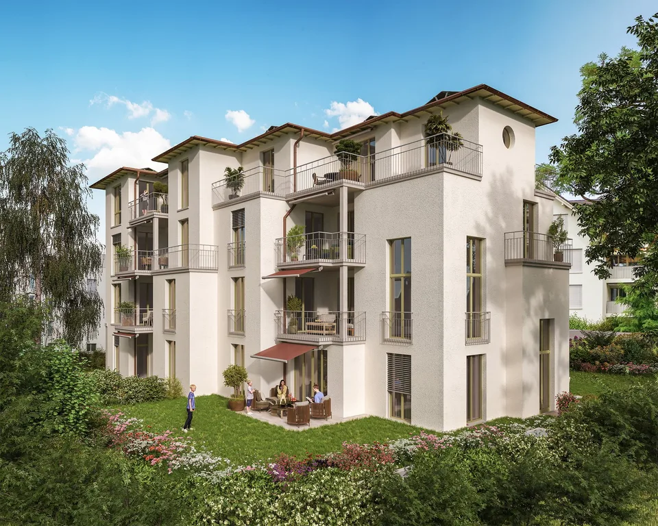 Attika-Neubau-Wohnung mit drei Balkonen und Aussicht in Oberglatt – Foto 2 von 8