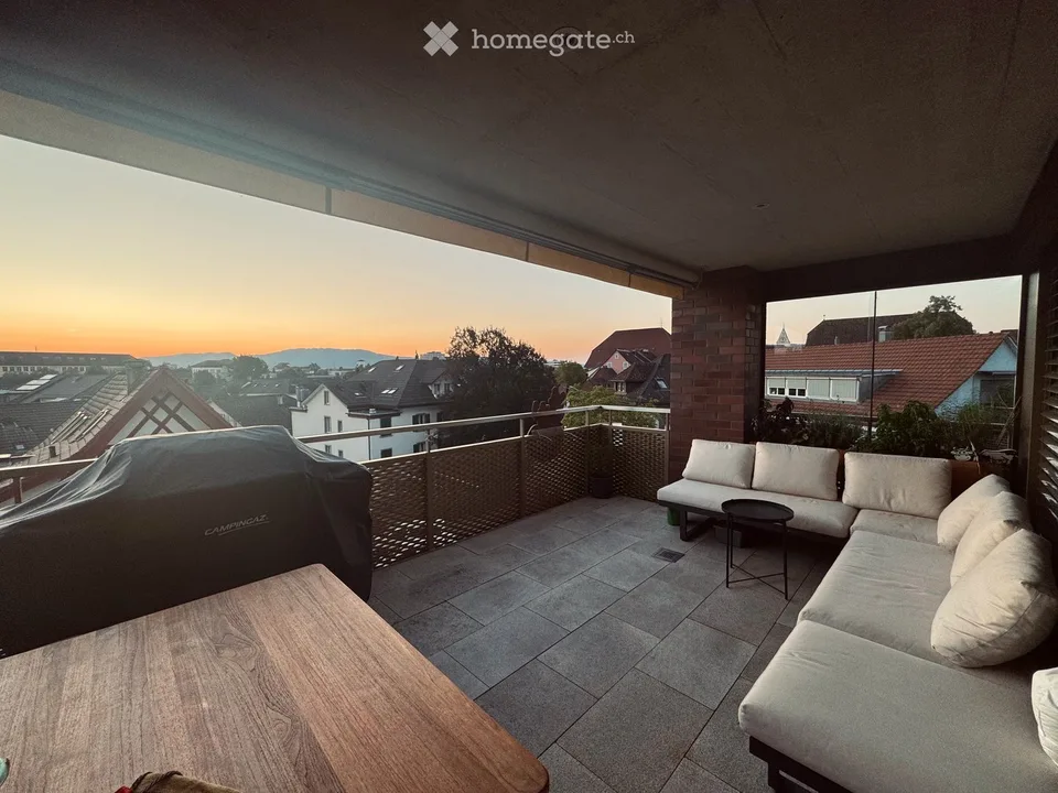 Vivre avec une vue au cœur de Lenzburg - appartement spacieux de 4,5 pièces dans le parc de villas – photo 4 sur 8