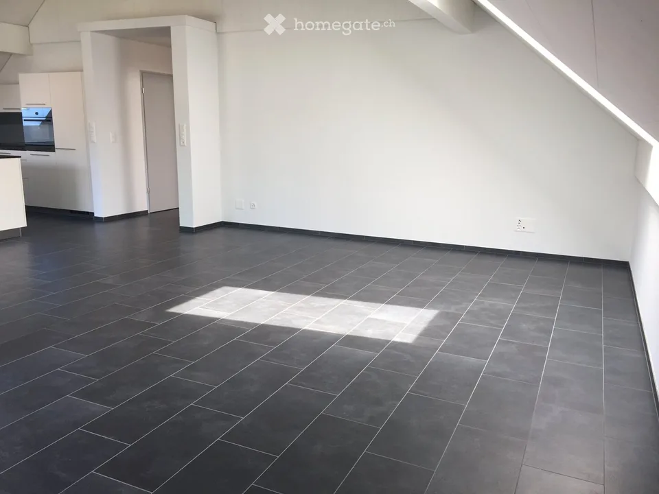 Sehr grosse 3.5 Zimmerwohnung mit Sicht auf Alpen, Murtensee – Foto 3 von 5