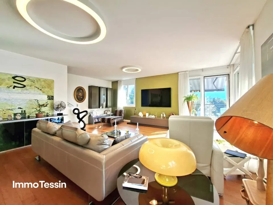 Belle villa à Caslano avec un design moderne, une ambiance élégante et beaucoup d'espace ainsi que 6 places de parking – photo 7 sur 13