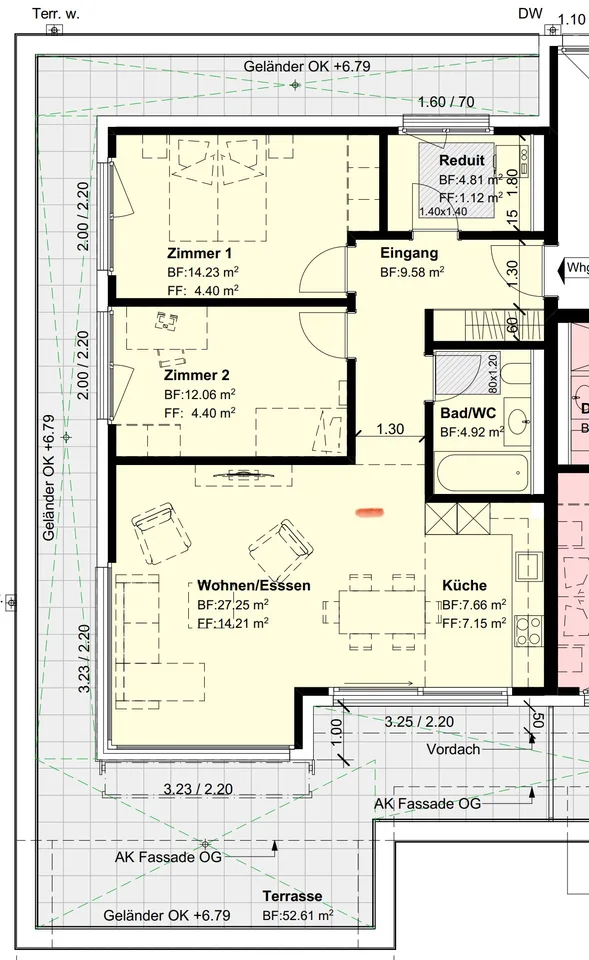 Traumhafte, moderne 3.5-Zimmer-Attikawohnung mit tollem Grundriss und Weitsicht zu vermieten. – Foto 12 von 12