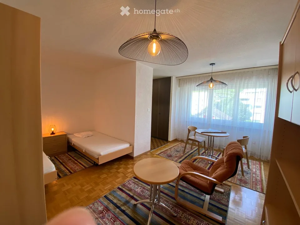 Großes möbliertes Studio zur sofortigen Miete in Sierre – Foto 2 von 5