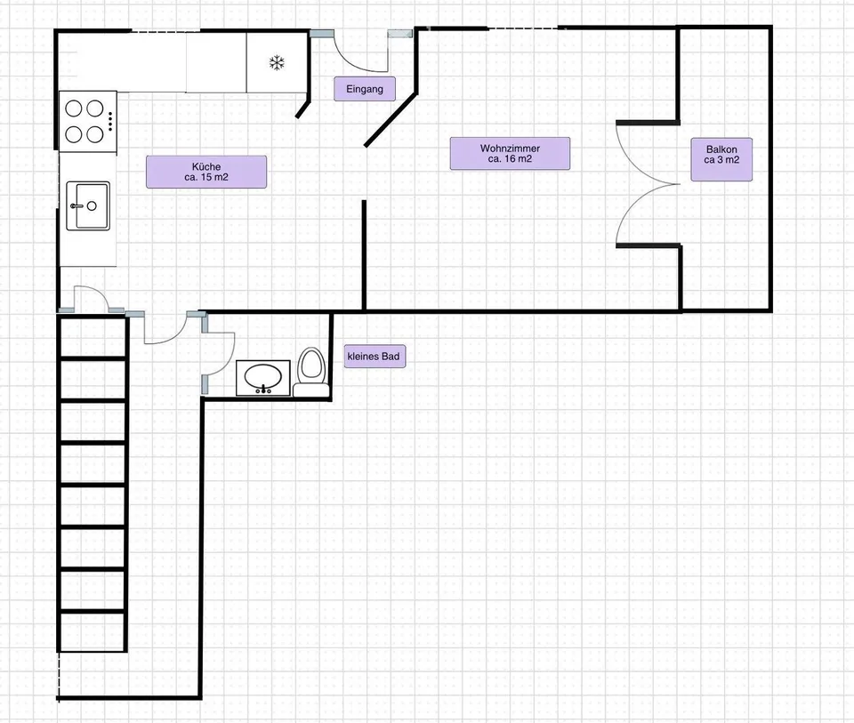 4.5-Zimmer Maisonettenwohnung zu vermieten – Foto 3 von 5