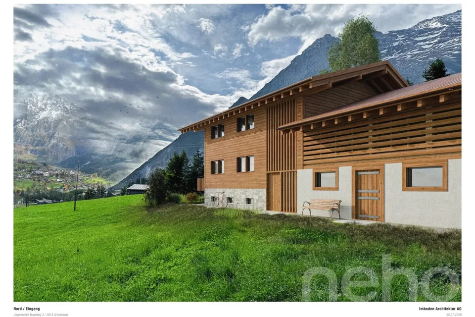 Wohnen unterm Giebel: 3.5-Zimmer, viel Holz und Eigerblick – Foto 2 von 4
