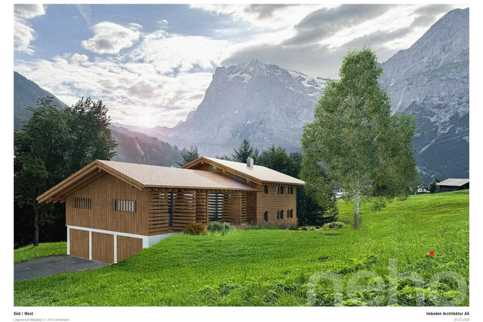 Wohnen unterm Giebel: 3.5-Zimmer, viel Holz und Eigerblick – Foto 3 von 4