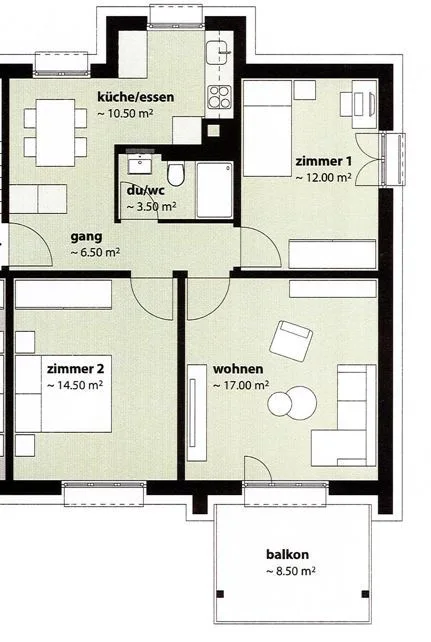 Qualità della vita in una posizione centrale - appartamento di 3,5 locali con balcone – foto 9 di 9