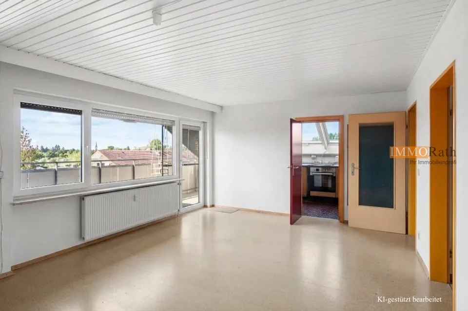IMMORath.de - Appartement de 4 pièces en mansarde avec balcon à Hugstetten – photo 2 sur 13
