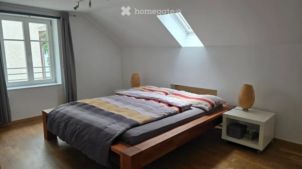 Exceptional 5 1/2-room attic apartment with 60m2 loggia in a 2-party house – photo 7 of 22