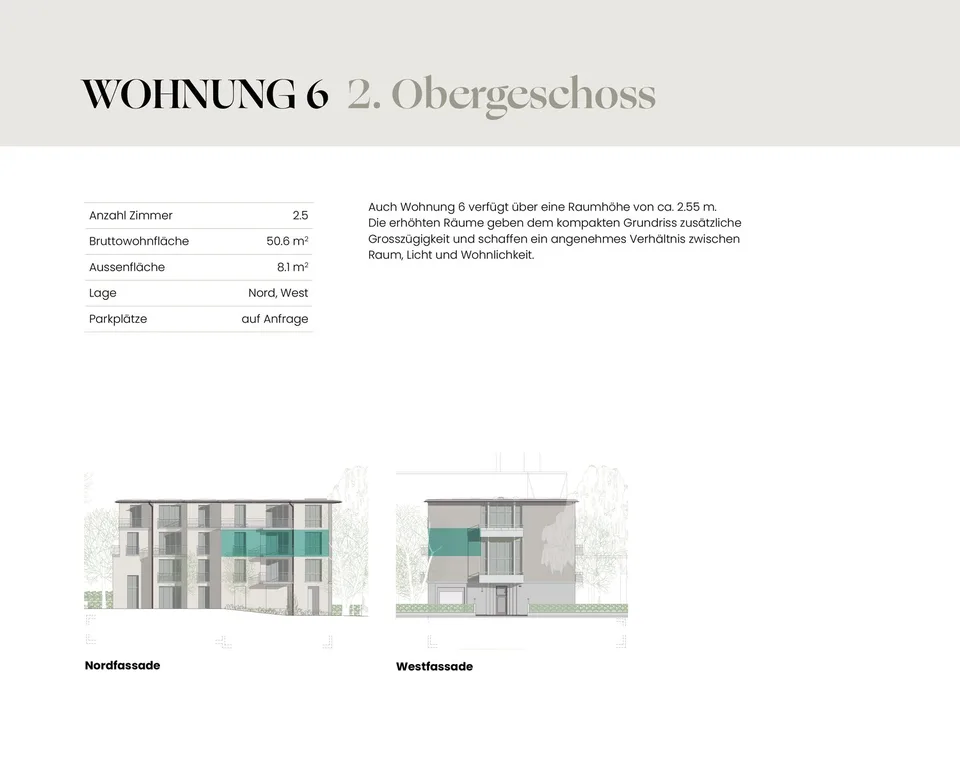 Moderne 2.5-Zimmer-Neubauwohnung mit Balkon in Oberglatt – Foto 6 von 6