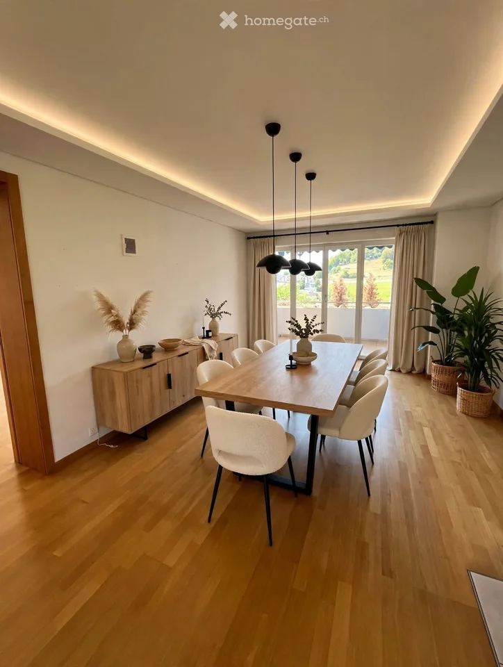 Weitblick über Beringen: Grosszügige Wohnung mit 3 Balkonen und Cheminée – Foto 15 von 30