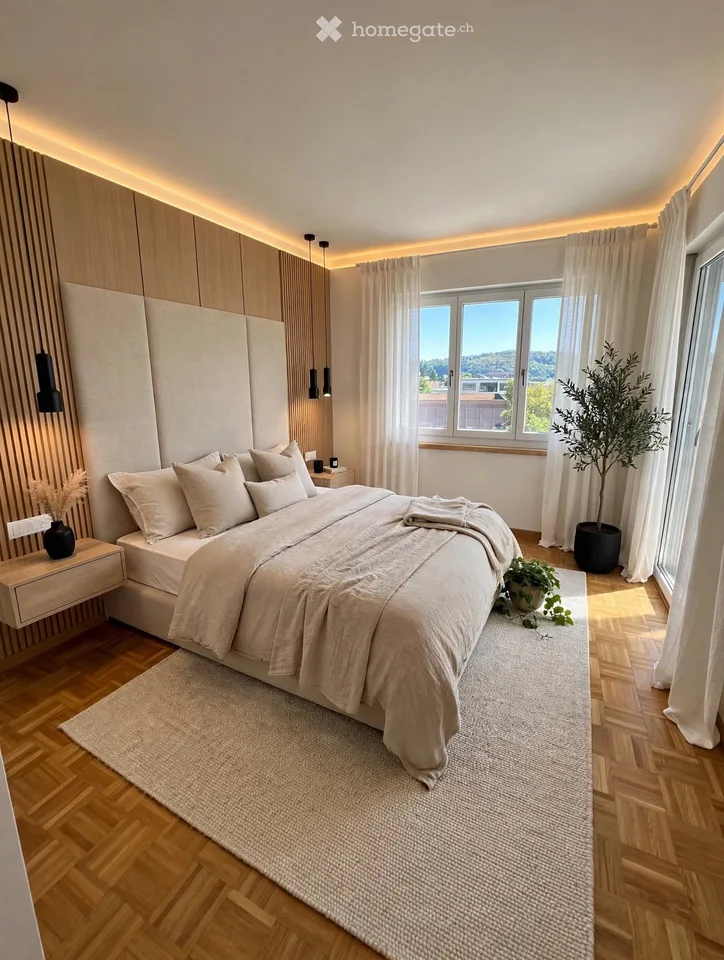 Weitblick über Beringen: Grosszügige Wohnung mit 3 Balkonen und Cheminée – Foto 29 von 30
