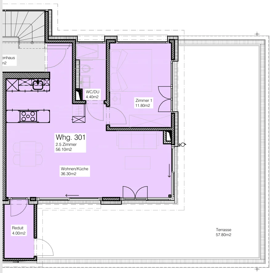 Modern wohnen mit Weitblick und 57 m² privater Terrasse – Foto 8 von 8