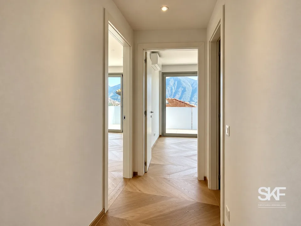 MASSAGNO - Vendesi un attico de nouvelle construction avec terrasse vue sur le lac – photo 6 sur 13