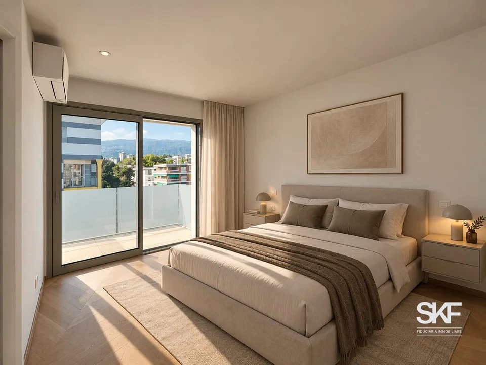 MASSAGNO - Vendesi un attico de nouvelle construction avec terrasse vue sur le lac – photo 7 sur 13