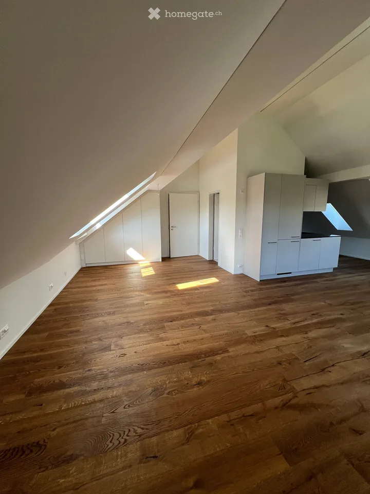 Neu renovierte 1.5-Zimmer-Dachwohnung in charmantem Bauernhaus im Grünen – Foto 9 von 16