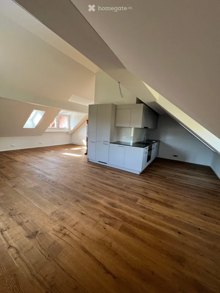 Neu renovierte 1.5-Zimmer-Dachwohnung in charmantem Bauernhaus im Grünen – Foto 12 von 16