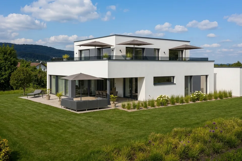 Costruzione esclusiva di nuova casa: casa di design Bauhaus con vista mozzafiato sul lago, situata in una posizione ideale a Tägerwilen – foto 7 di 16