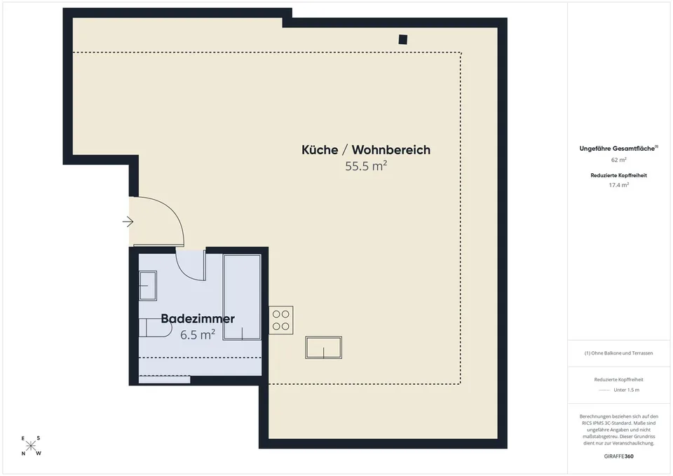 Delizioso appartamento mansardato di 1,5 locali nel cuore di St. Gallen – foto 13 di 13