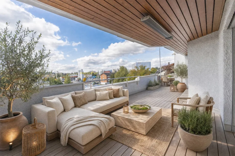 Exklusive Attikawohnung umschlossen mit grosser Terrasse – Foto 9 von 19