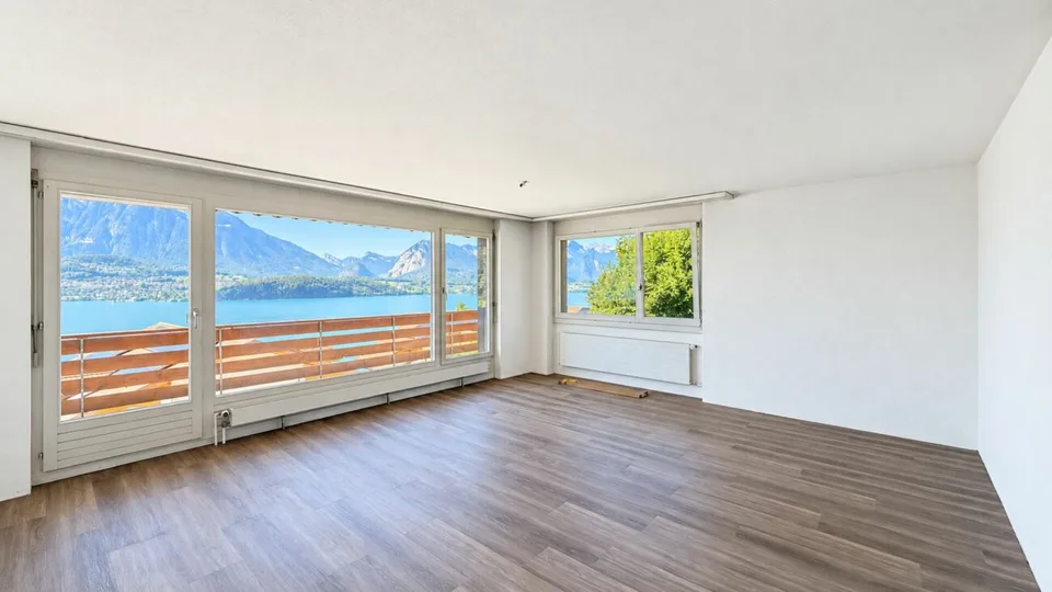 Wohnen mit See- und Bergsicht - 3½ Zimmer mit grossem Balkon in Gunten – Foto 5 von 18
