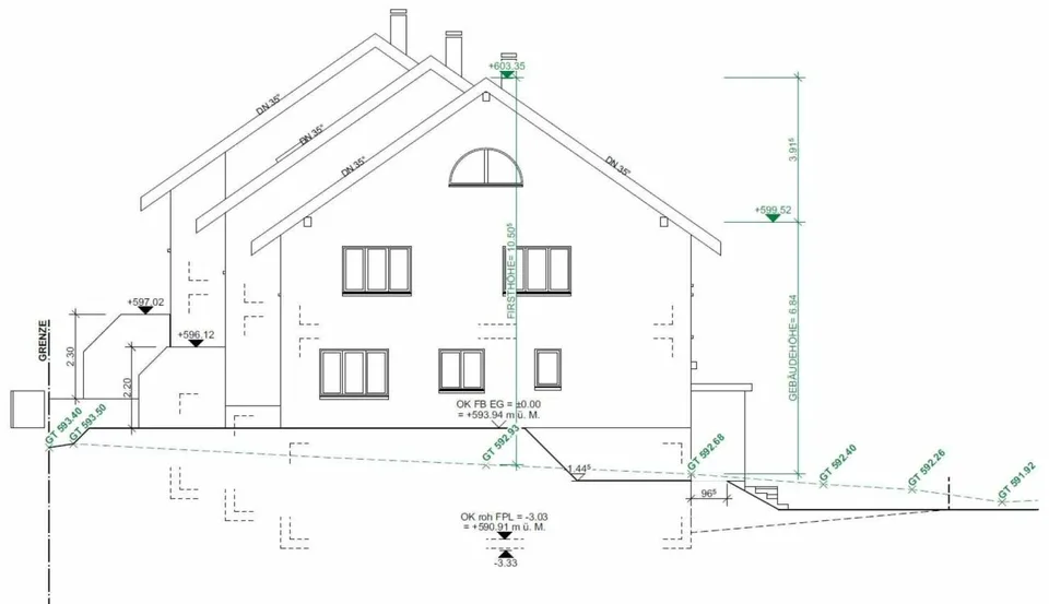 Zu verkaufen in 8362 Itaslen bei Balterswil, neues 5½ Zi.-EFH, an unverbaubarer Lage angrenzend an Landwirtschaftszone, mit Weitsicht auf Wiese und Wald ! – Foto 9 von 26