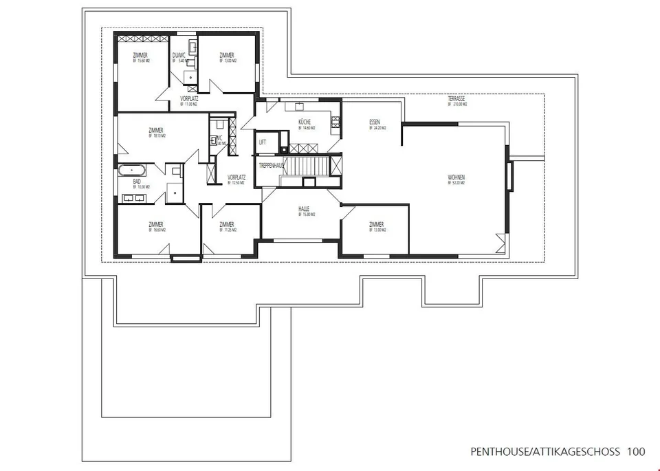 240 m² Penthouse mit Panorama-Bodenseeblick und 210 m² Terrasse – Foto 29 von 29