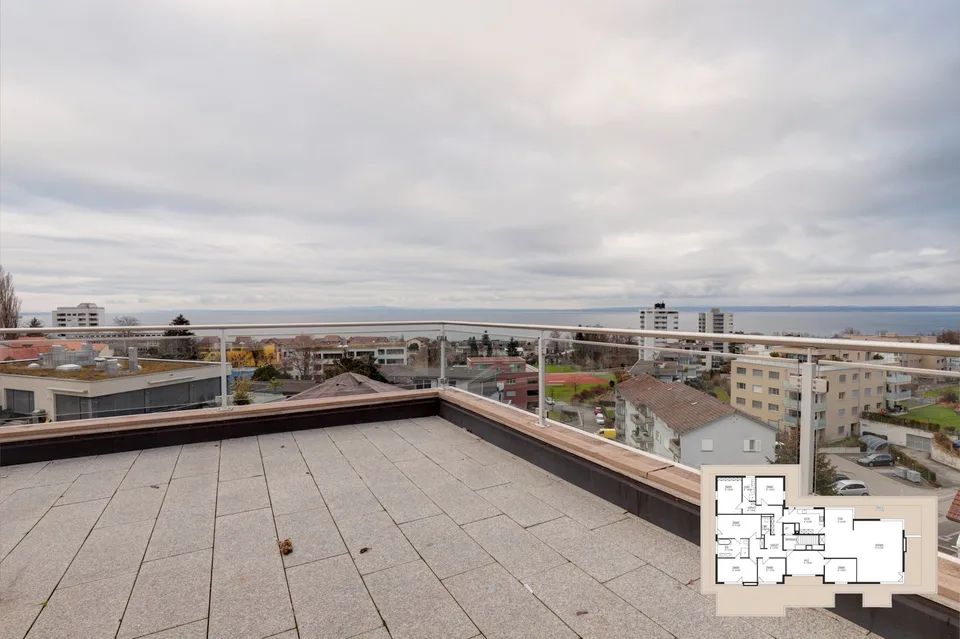 240 m² Penthouse mit Panorama-Bodenseeblick und 210 m² Terrasse – Foto 27 von 29