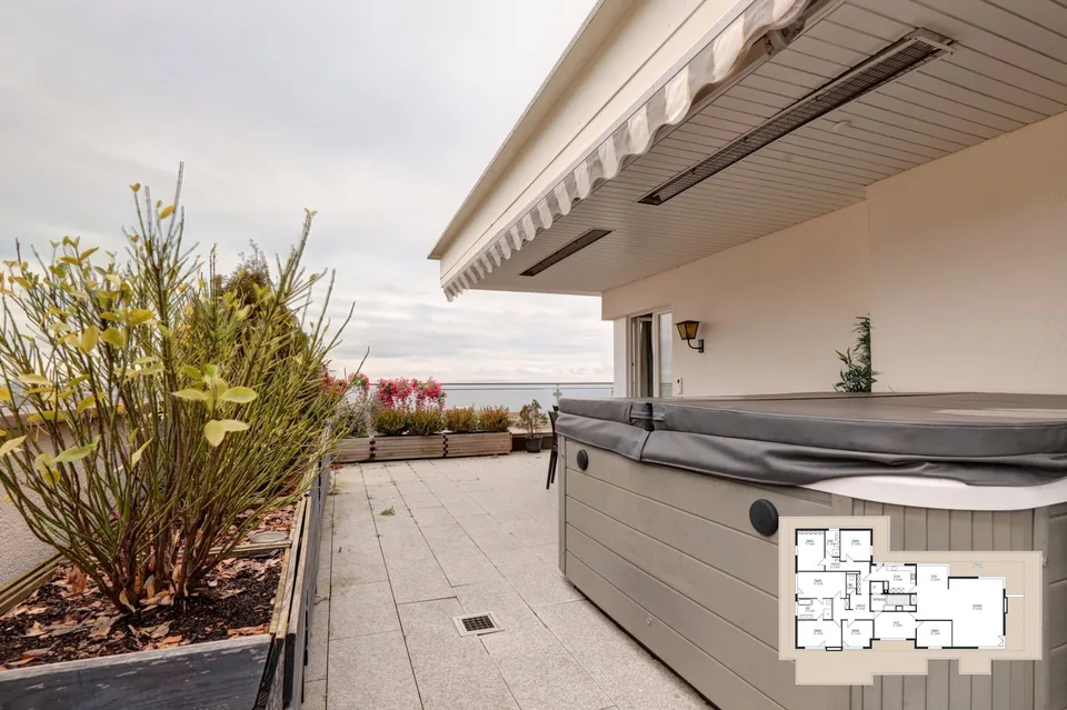 240 m² Penthouse mit Panorama-Bodenseeblick und 210 m² Terrasse – Foto 24 von 29