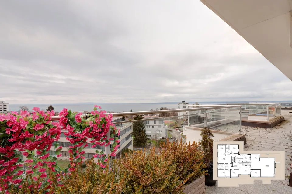 240 m² Penthouse mit Panorama-Bodenseeblick und 210 m² Terrasse – Foto 28 von 29