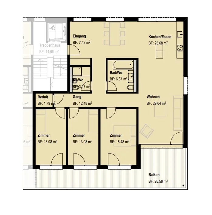 Moderne Wohnung in grüner Umgebung – Foto 7 von 7
