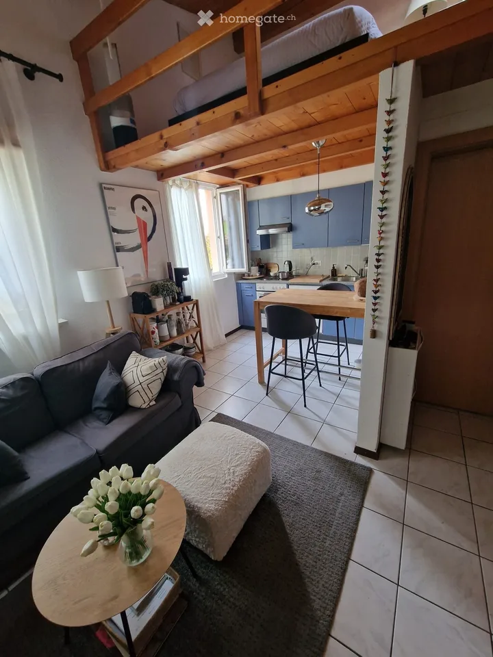 Einzimmerwohnung mit Galerie, Terrasse und Gemeinschaftsgarten – Foto 3 von 5