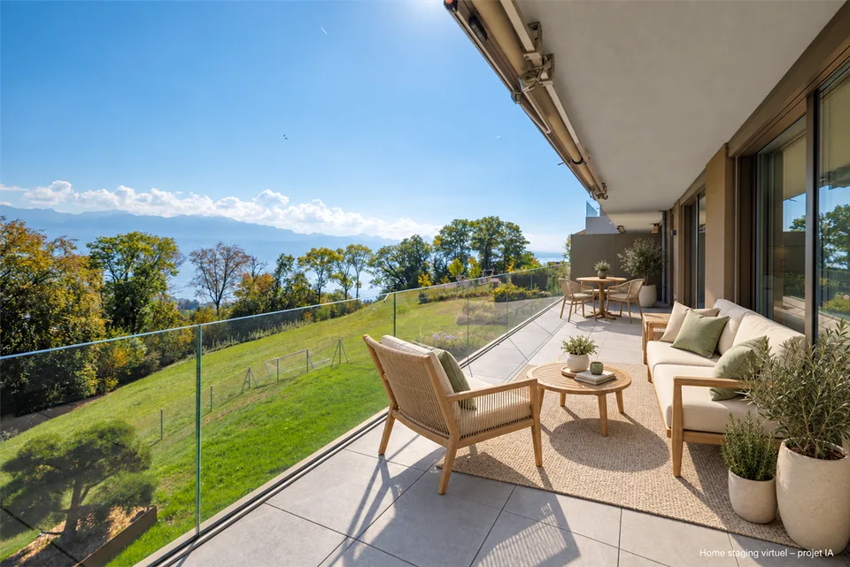 Ampio appartamento di 5,5 locali con vasta terrazza e vista sul lago – foto 2 di 10
