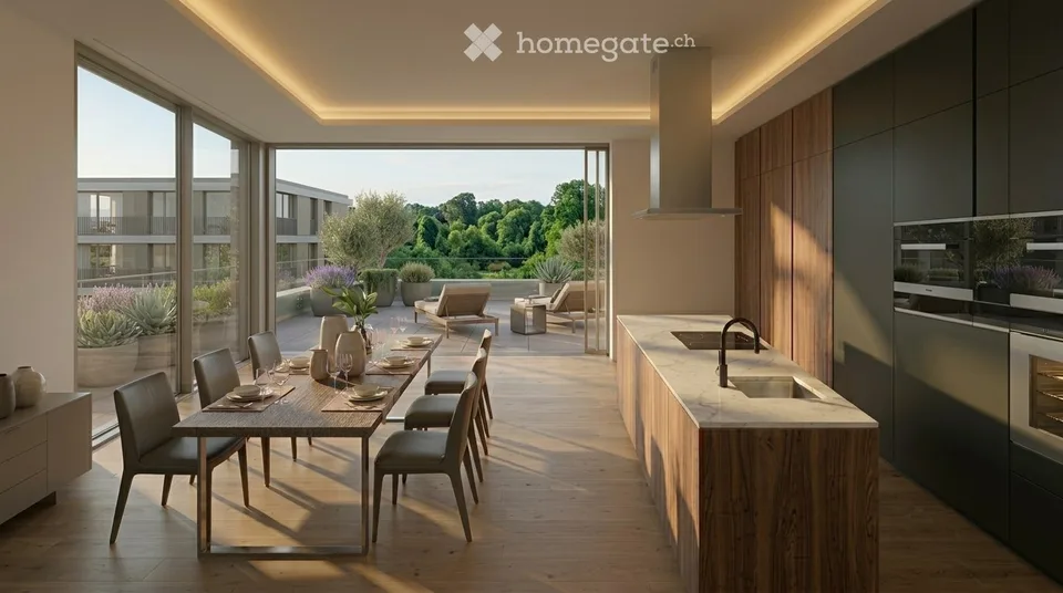 Neubau-Attikawohnung in Forch – Foto 2 von 3